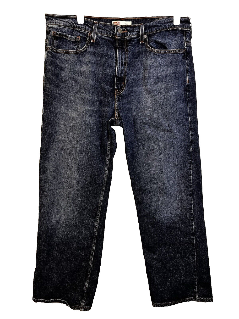 Levi Strauss SIgnature Jeans Men's 40 Straight Leg Medium Wash Work Outdoors